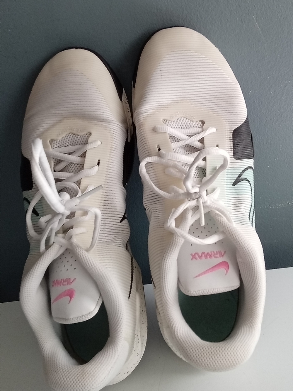 Nike Airmax Impact 4 White Black and Mint Athletic Shoes